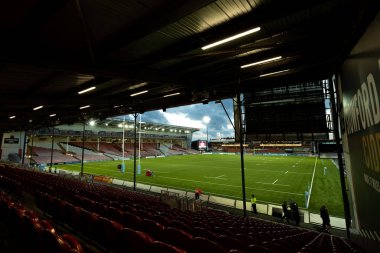 Gloucester Rugby 'nin evi Kingsholm Stadyumu' nun genel manzarası 28 Ekim 202 'de Kingsholm Stadyumu' nda oynanan Gallagher Premiership maçı öncesinde Gloucester Rugby, Exeter Chiefs 'e karşı.