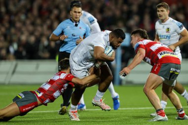 Exeter Chiefs için ilk maçına çıkan Scott Sio, Gloucester Premiership maçı Gloucester vs Exeter Chiefs 'in 28 Ekim 202' de Kingsholm Stadyumu, Gloucester, İngiltere 'de oynanan karşılaşmasında Gloucester Rugby' den Adam Hastings 'in rakibi oldu.