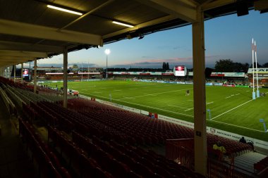 Gloucester Rugby 'nin evindeki Kingsholm Stadyumu' nun genel manzarası 28 Ekim 202 'de Kingsholm Stadyumu' ndaki Gallagher Premiership maçı öncesinde Gloucester Rugby, Exeter Chiefs 'e karşı.