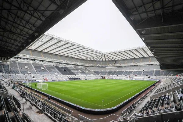 Általános Kilátás Stadion Alatt Premier League Mérkőzés Newcastle United Aston — Stock Fotó