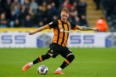 Ryan Woods # 15 of Hull City Sky Bet Şampiyonası maçında Hull City, Blackburn Rovers 'a karşı MKM Stadyumu, Hull, Birleşik Krallık, 29 Ekim 202