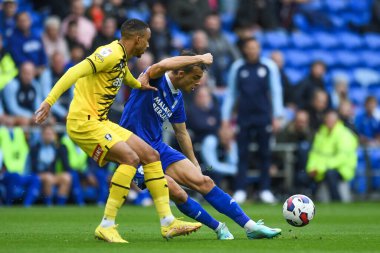 Cardiff City 'den Tom Sang # 12 Sky Bet Şampiyonası maçında Cardiff City, Cardiff City Stadyumu' nda Rotherham United 'a karşı, 29 Ekim 202