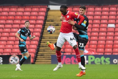 Barnsley 'den Devante Cole # 44 Sky Bet Ligi 1 karşılaşmasında Oakwell, Barnsley, Barnsley Green Rovers' a karşı 29 Ekim 202
