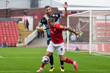 Barnsley 'den James Norwood # 9, Sky Bet Ligi 1 maçında Oakwell, Barnsley' e karşı Forest Green Rovers, 29 Ekim 202