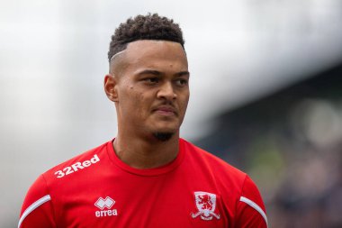 Middlesborough 'dan Rodrigo Muniz # 9 numara Gökyüzü İddia Şampiyonası maçında Preston North End - Middlesbrough Deepdale, Preston, Birleşik Krallık, 29 Ekim 202