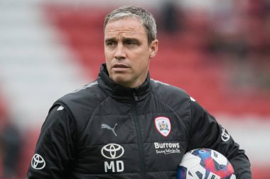 Barnsley Sky Bet Ligi 1 maçında Michael Duff 'ın baş antrenörü Barnsley, Oakwell, Barnsley, Birleşik Krallık' ta Green Rovers 'a karşı 29 Ekim 202