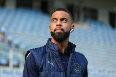 Blackpool 'dan CJ Hamilton # 22 Coventry City - Blackpool maçı sırasında Coventry Building Society Arena, Coventry, Birleşik Krallık' ta 29 Ekim 202