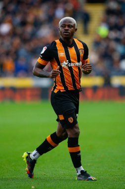 Hull City 'den Jean Michal Seri # 24 Sky Bet Şampiyonası maçında Hull City, Blackburn Rovers' a karşı MKM Stadyumu, Hull, Birleşik Krallık, 29 Ekim 2022