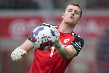 Barnsley 'den Jack Walton # 1. Maç öncesi ısınma maçında Sky Bet 1. Maç öncesi Oakwell, Barnsley, Barnsley Green Rovers maçı, 29 Ekim 202