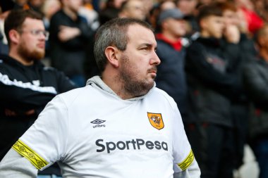 Hull City taraftarı, 29 Ekim 202 'de Hull City' nin MKM Stadyumu 'nda Blackburn Rovers' a karşı oynadığı Sky Bet Şampiyonası maçında.