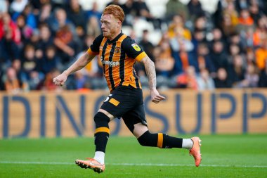 Ryan Woods # 15 of Hull City Sky Bet Şampiyonası maçında Hull City, Blackburn Rovers 'a karşı MKM Stadyumu, Hull, Birleşik Krallık, 29 Ekim 202