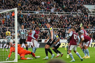 Newcastle 'dan Callum Wilson # 9 Premier League maçı Newcastle United ile Aston Villa maçında 29 Ekim 202' de St.James 's Park, Newcastle' da 3-0 yenildi.