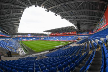 Cardiff City Stadyumu 'nun genel görünümü, Cardiff City, Cardiff City Stadyumu' nda Cardiff City - Rotherham United maçında, 29 Ekim 202