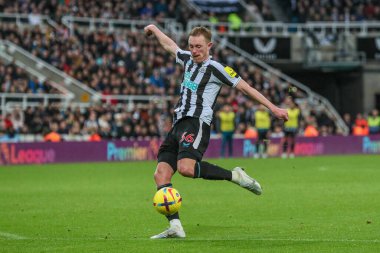 Newcastle 'dan Sean Longstaff # 36 Premier League maçı sırasında Newcastle United, Aston Villa' ya karşı St. James 's Park, Newcastle, Birleşik Krallık, 29 Ekim 202