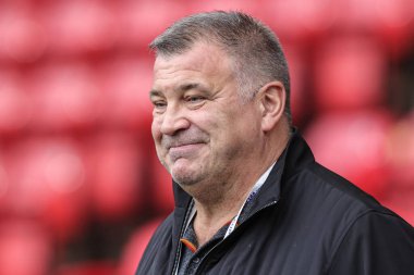 Shaun Wane İngiltere Teknik Direktörü Rugby Ligi 2021 Dünya Kupası 'nda İngiltere' ye karşı Yunanistan Bramall Lane, Sheffield, Birleşik Krallık 'ta 29 Ekim 202