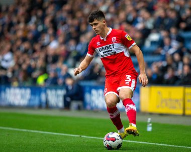 Middlesborough 'dan Ryan Giles 29 Ekim 202' de Deepdale, Preston 'da Preston North End' e karşı oynanan Gökyüzü İddia Şampiyonası maçında...