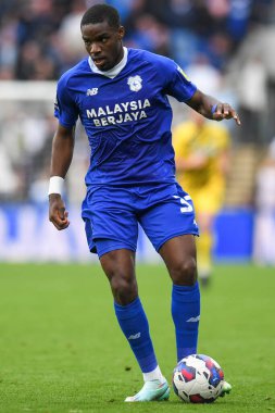 Cardiff City 'den Niels Nkounkou # 37, Cardiff City maçında Cardiff City - Rotherham United, Cardiff City Stadyumu, 29 Ekim 202