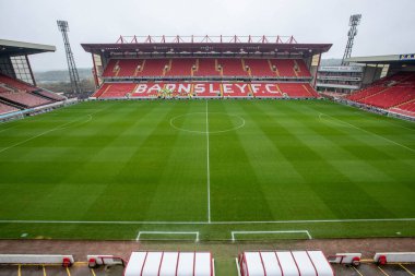 Oakwell Stadyumu 'ndaki genel manzara Sky Bet Ligi 1' in önünde Barnsley ile Forest Green Rover maçı Oakwell, Barnsley, Birleşik Krallık 'ta, 29 Ekim 202