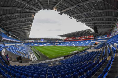 Cardiff City Stadyumu 'nun genel görünümü, Cardiff City, Cardiff City Stadyumu' nda Cardiff City - Rotherham United maçında, 29 Ekim 202