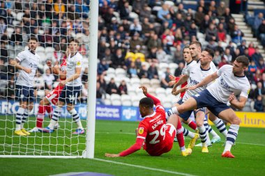 Middlesborough 'dan Chuba Akpom 29 numara Sky Bet Şampiyonası' nda Preston North End 'e karşı Deepdale, Preston, Birleşik Krallık' ta 29 Ekim 202 'de oynanan maçta 0-1 berabere kaldı.