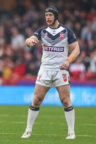 Chris Hill England Tijdens Rugby League World Cup 2021 Match — Stockfoto