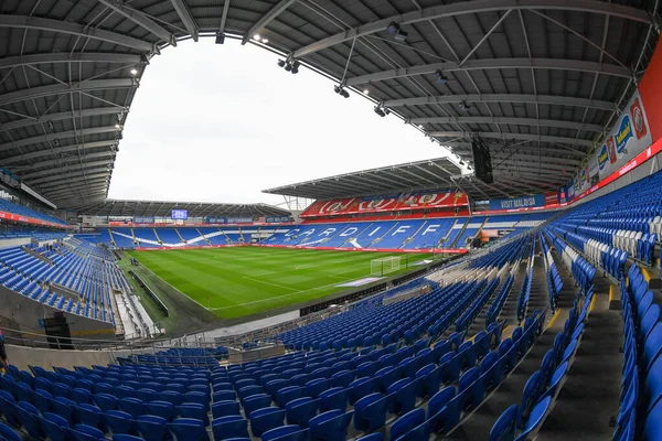 Cardiff City Stadyumu 'nun genel görünümü, Cardiff City, Cardiff City Stadyumu' nda Cardiff City - Rotherham United maçında, 29 Ekim 202