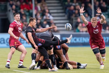  Saracens 'li İvan van van Zyl, 30 Ekim 202' de StoneX Stadyumu 'nda oynanan Gallagher Premiership maçında Saracens, Satış Köpekbalığı' na karşı oynuyor.