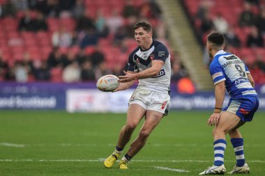 Rugby Ligi Dünya Kupası 2021 'de İngiltere' nin Yunanistan 'a karşı Bramall Lane, Sheffield, İngiltere' de oynadığı karşılaşmada İngiltere 'den Jack Welsby, 29 Ekim 202