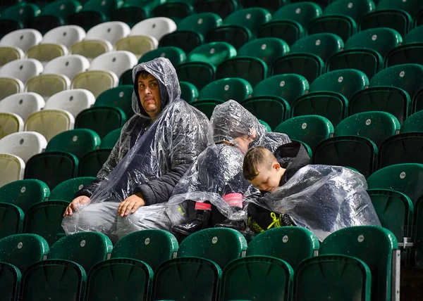 Plymouth Argyle Fans Durante Partido Sky Bet League Plymouth Argyle — Foto de Stock