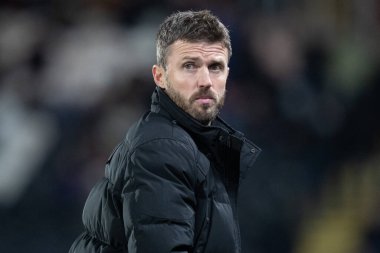 Michael Carrick, Middlesbrough Sky Bet Şampiyonası maçında teknik direktör Hull City, Middlesbrough 'a karşı MKM Stadyumu, Hull, İngiltere, 1 Kasım 202