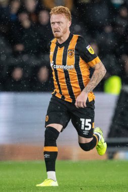 Ryan Woods # 15 of Hull City Sky Bet Şampiyonası maçında Hull City - Middlesbrough MKM Stadyumu, Hull, Birleşik Krallık, 1 Kasım 202