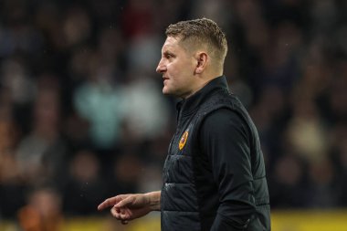 Andy Dawson Hull City 'nin geçici teknik direktörü Hull City' nin Hull City 'ye karşı Middlesbrough maçında 1 Kasım 202' de MKM Stadyumu 'nda.