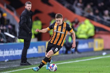 Hull City 'den Greg Docherty, Hull City' nin Middlesbrough 'a karşı oynadığı 1 Kasım 202' de oynanan Sky Bet Şampiyonası maçında...
