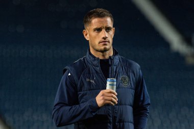 Blackpool 'dan Jerry Yates, 1 Kasım 202' de Hawthorns, West Bromwich Albion ile Blackpool arasındaki Sky Bet Şampiyonası öncesinde The Hawthorns 'a geldi.