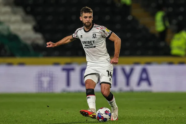 Tommy Smith Middlesbrough Azione Durante Sky Bet Championship Match Hull — Foto Stock