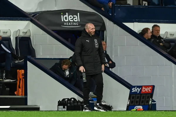 Michael Appleton Manager Blackpool Durante Sky Bet Championship Match West — Foto Stock