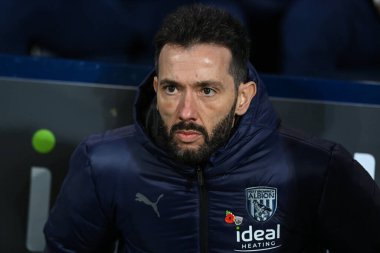 West Bromwich Albion takımının teknik direktörü Carlos Corberan, West Bromwich Albion ile The Hawthorns, West Bromwich, Birleşik Krallık 'ta oynanan West Bromwich Albion maçında.