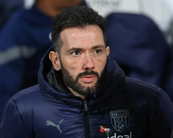 Carlos Corberan Manager West Bromwich Albion Sky Bet Championship Match — Stock Photo, Image
