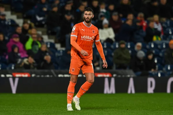 stock image Gary Madine #14 of Blackpool during the Sky Bet Championship match West Bromwich Albion vs Blackpool at The Hawthorns, West Bromwich, United Kingdom, 1st November 202