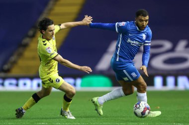 Birmingham City 'den Troy Deeney 2 Kasım 202' de Birmingham City, Birmingham 'a karşı Millwall' da oynanan Gökyüzü İddia Şampiyonası maçında # 39 numaralı George Honeyman 'ı oyaladı.