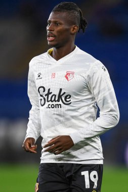 2 Kasım 202 'de Cardiff City Stadyumu' nda Cardiff City 'ye karşı Watford' un oynadığı Sky Bet Şampiyonası maçında Watford 'un 19.