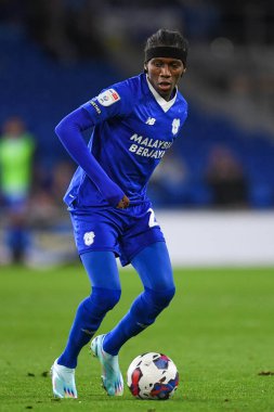 Cardiff City 'den Jaden Philogene-Bidace # 25, Cardiff City, Cardiff City Stadyumu' nda Cardiff City - Watford maçında, 2 Kasım 202