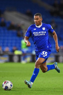 Cardiff City 'den Andy Rinomhota # 35, Cardiff City, Cardiff City Stadyumu' nda Cardiff City - Watford maçında, 2 Kasım 202