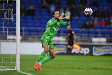 2 Kasım 202 'de Cardiff City Stadyumu' nda Watford 'a karşı oynanan Sky Bet Şampiyonası' nda Watford 'dan Daniel Bachmann # 1.