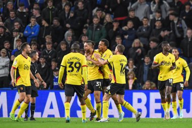 Watford 'un 31 numaralı oyuncusu Francisco Sierralta, 2 Kasım 202' de Cardiff City, Cardiff City Stadyumu 'nda oynanan Sky Bet Şampiyonası maçında 1-1 berabere kaldı.