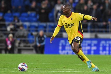 Watford 'dan Edo Kayembe # 39, Cardiff City - Watford maçında Cardiff City Stadyumu, Cardiff, Birleşik Krallık, 2 Kasım 202