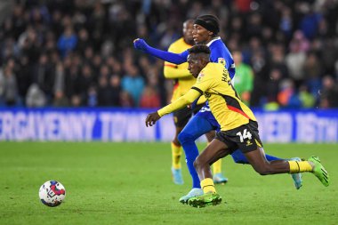 Cardiff City, Cardiff City Stadyumu 'nda Cardiff City - Watford maçında Jaden Philogene-Bidace # 25 Cardiff City' nin baskısı altında