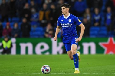 Cardiff City 'den Callum O' Dowda # 11, Cardiff City - Cardiff City Stadyumu 'nda Cardiff City - Watford maçında, 2 Kasım 202