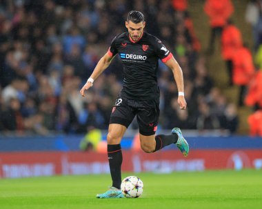 Rafa Mir # 12 Sevilla UEFA Şampiyonlar Ligi karşılaşmasında Manchester City - Sevilla Etihad Stadyumu, Manchester, İngiltere, 2 Kasım 202