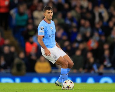 Manchester City, Manchester Stadyumu 'nda oynanan UEFA Şampiyonlar Ligi karşılaşmasında # 16 numaralı Rodrigo, 2 Kasım 202